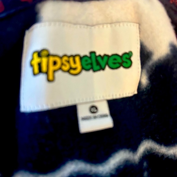 Tipsy Elves Adult Pajama Onesie Male Size XL Full Zip Hooded - Picture 4 of 4